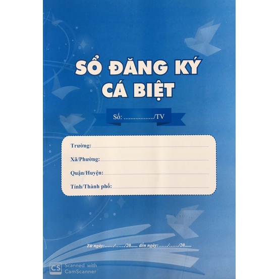 Sổ Đăng Ký Cá Biệt