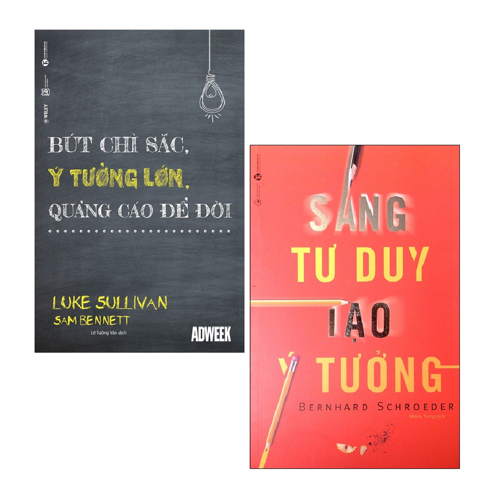 Sách - Combo: Bút Chì Sắc, Ý Tưởng Lớn, Quảng Cáo Để Đời + Sáng Tư Duy Tạo Ý Tưởng (2 cuốn)