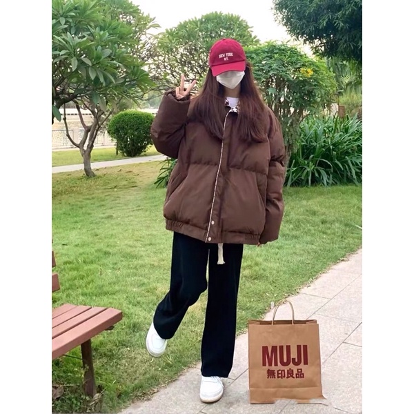 Áo Phao Béo Hoạ Tiết Caro Cho Cặp Đôi - A034