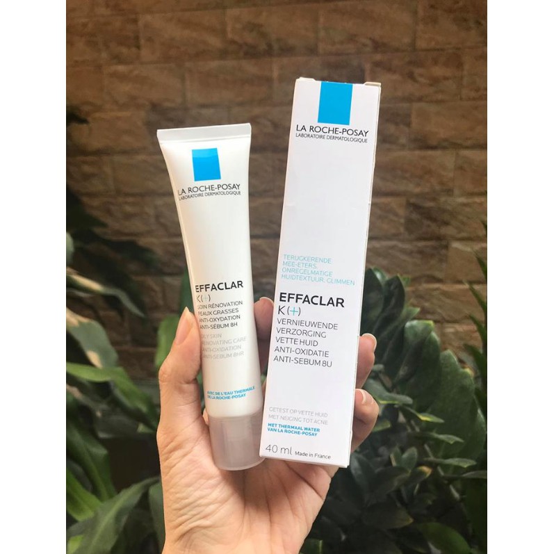 Kem dưỡng giảm mụn đầu đen La roche Posay effaclar K+ 40ml