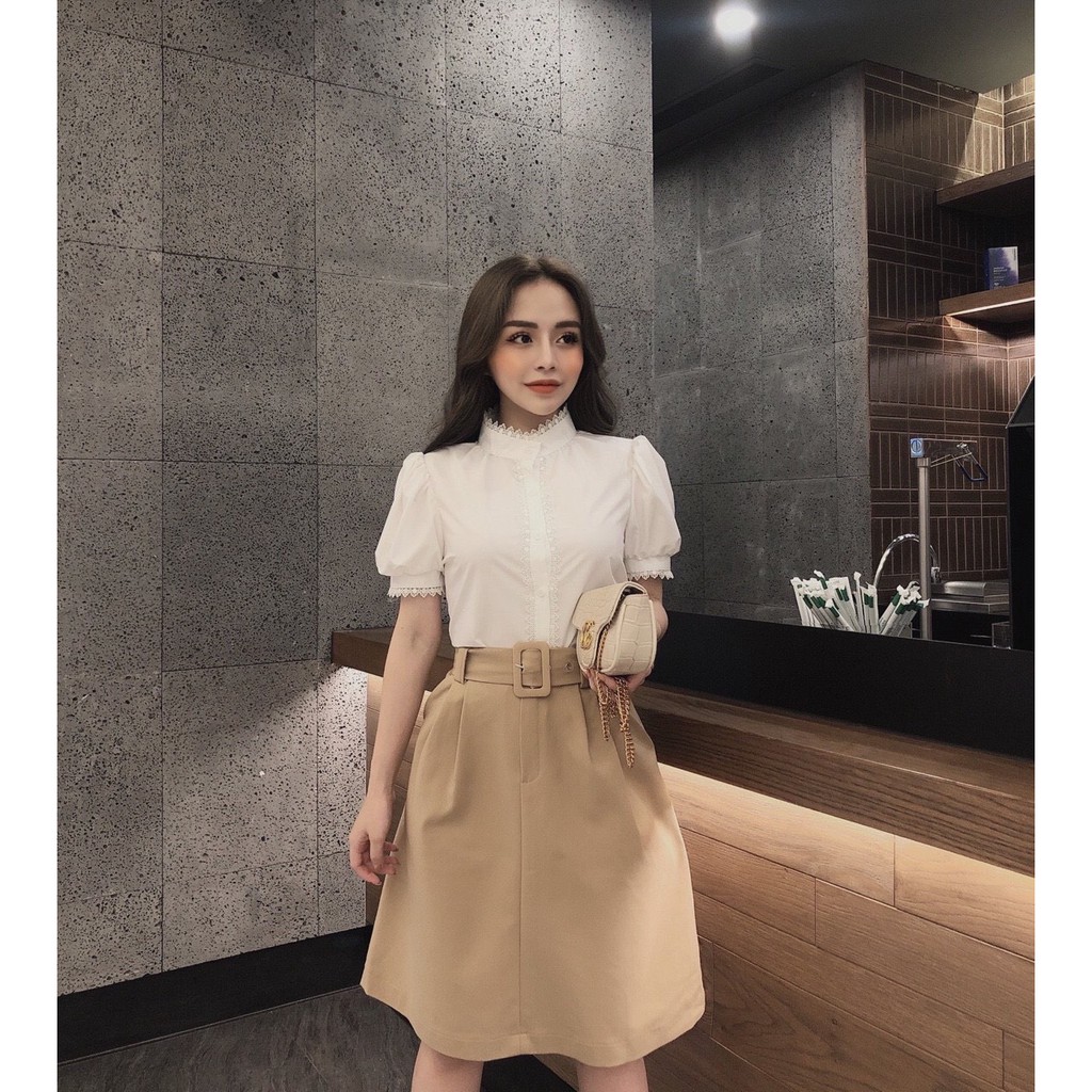 KHÁNH TRÂN) Chân váy ngang gối | BigBuy360 - bigbuy360.vn