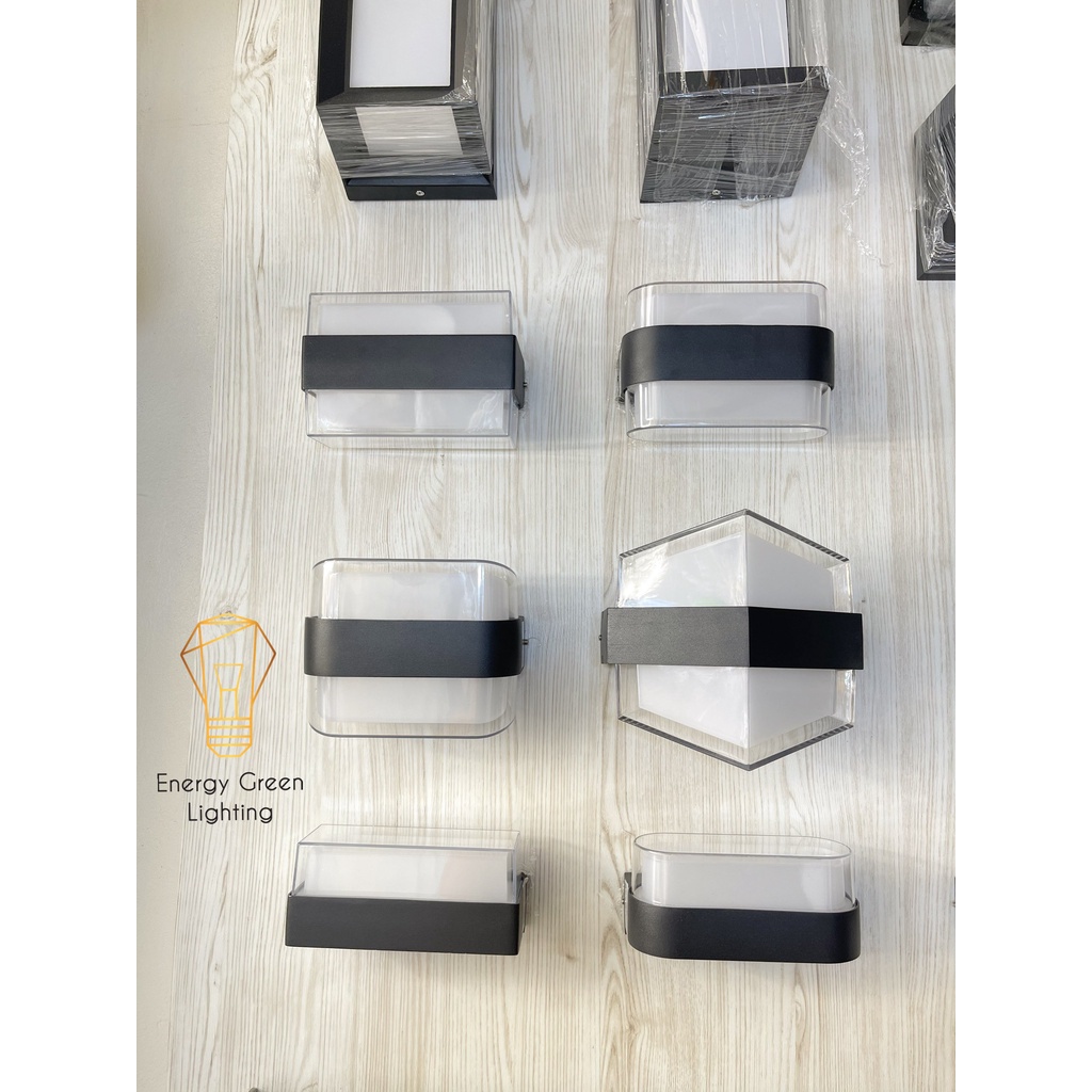 [ Nhiều Mẫu ] Đèn Tường Energy Green Lighting Đèn Hiên Nhà - Đèn Gắn Cổng - Phong cách Bắc Âu - Thân Nhôm Chống Nước Cao