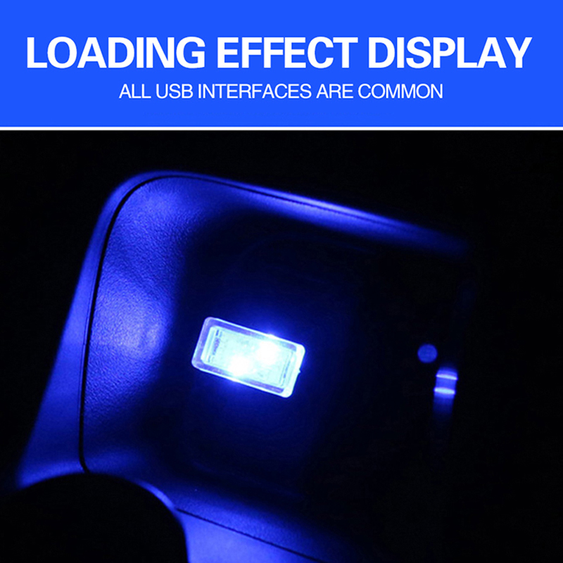 1 Đèn LED USB Mini Nhiều Màu Cho Xe Hơi