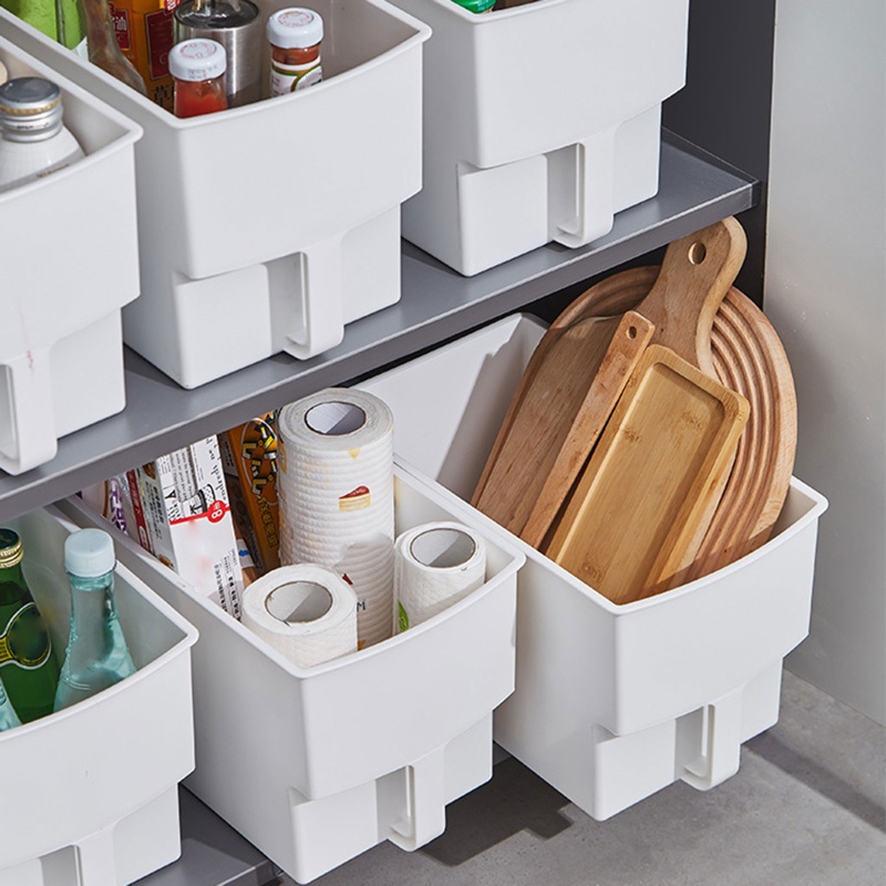 Hộp Đựng Đồ Dùng Có Tay Cầm Tiện Dụng Cho Phòng Khách / Bếp