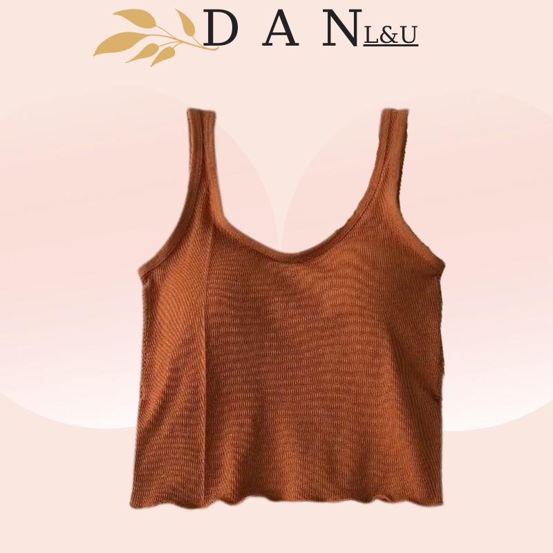 Áo Ngực Thể Thao Cá Tính Có Đệm Mút Mỏng Thoải Mái Cho Nữ DAN L&amp;U 3521
