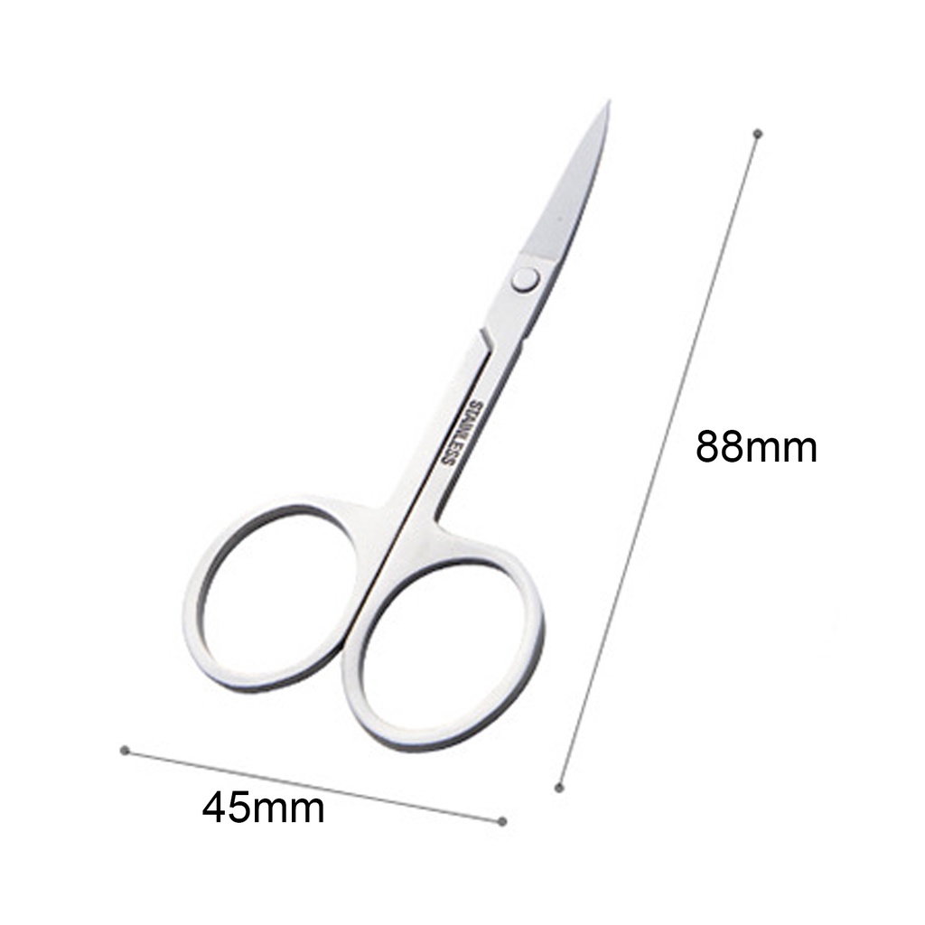 Kéo Tỉa Lông Mày / Lông Mũi / Lông Mi Bằng Thép Không Gỉ Chống Bụi Tiện Dụng