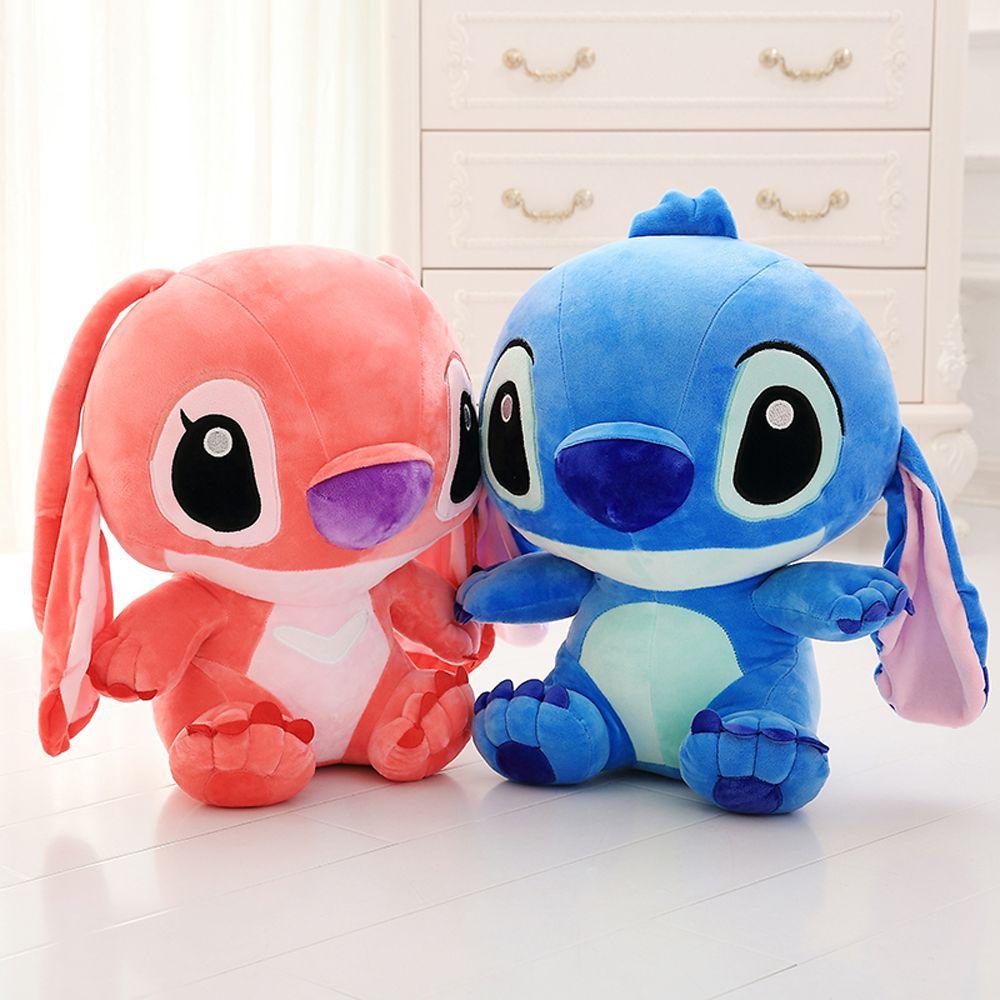Thú Nhồi Bông Hình Lilo &amp; Stitch Hoạt Hình Trang Trí Nhà Cửa