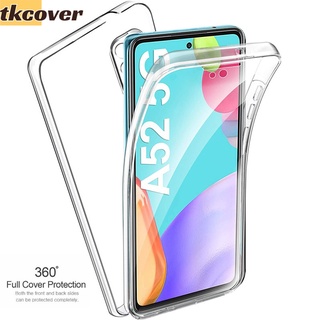Ốp Lưng Toàn Thân 360 Cho Samsung A13 A73 A53 A22 A52 A52S A72 A32 A12 A42 M51 M32 M31 M30S M21 M42 M12 Hai Mặt PC TPU Funda Trong Suốt Bảo Vệ