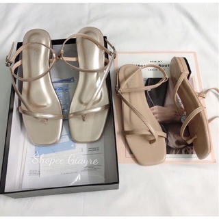 Sandal xỏ dây mảnh xéo (hàng đẹp) ( đặt lên 1 sz)