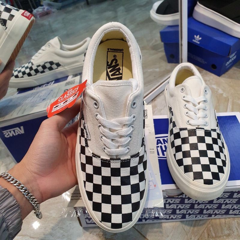 Giày thể thao VANS classsics dây buộc caro