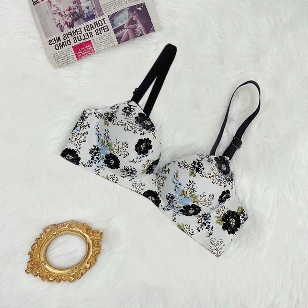 Áo ngực nữ, áo lót nữ đúc su đệm bàn tày không gọng nâng ngực hoa đẹp nâng ngực | BigBuy360 - bigbuy360.vn