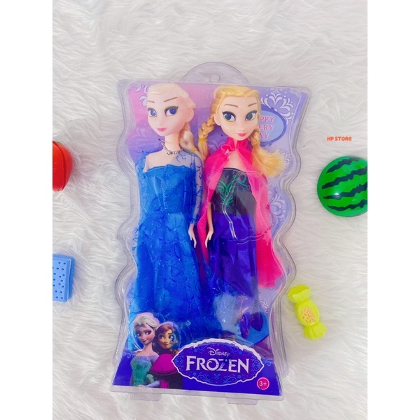 ❤️Hộp Bộ 2 Búp Bê Công Chúa Elsa, Anna Frozen Có 11 Khớp Nối Siêu Xinh Xắn Đồ Chơi Bé Gái