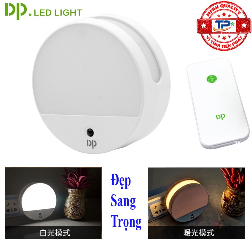 Đèn ngủ dùng điều khiển từ xa ánh sáng trắng và vàng DP DP-436 thiết kế tinh xảo, sang trọng ,tiện lợi, xinh xắn bền đẹp