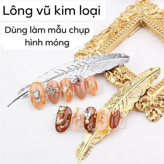 Lông vũ làm mẫu chụp ảnh móng