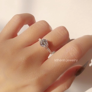 Nhẫn nhô xoàn form nhỏ bạc 925 ghi chú size