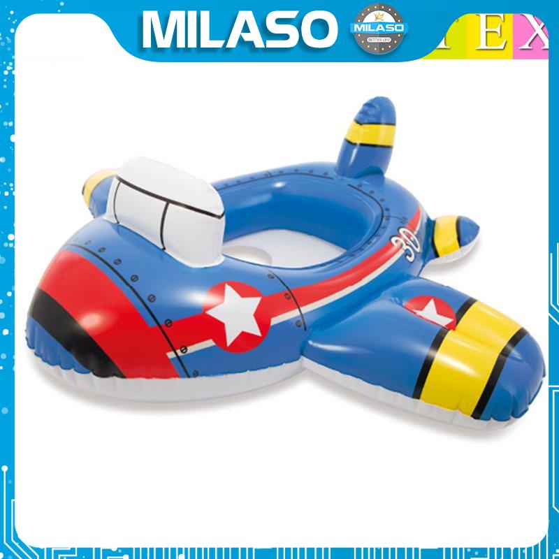 [Tặng bơm] Phao bơi cho bé MILASO xỏ chân chống lật an toàn trẻ em hình xe hơi, máy bay, xe công trình SS-001100