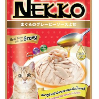Pate Nekko cho mèo dạng sốt vị cá tráp
