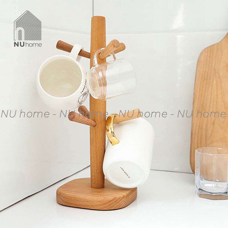 nuhome.vn | Cây treo ly - Suri, cây treo ly bằng gỗ thiết kế đơn giản, đẹp mắt và sang trọng