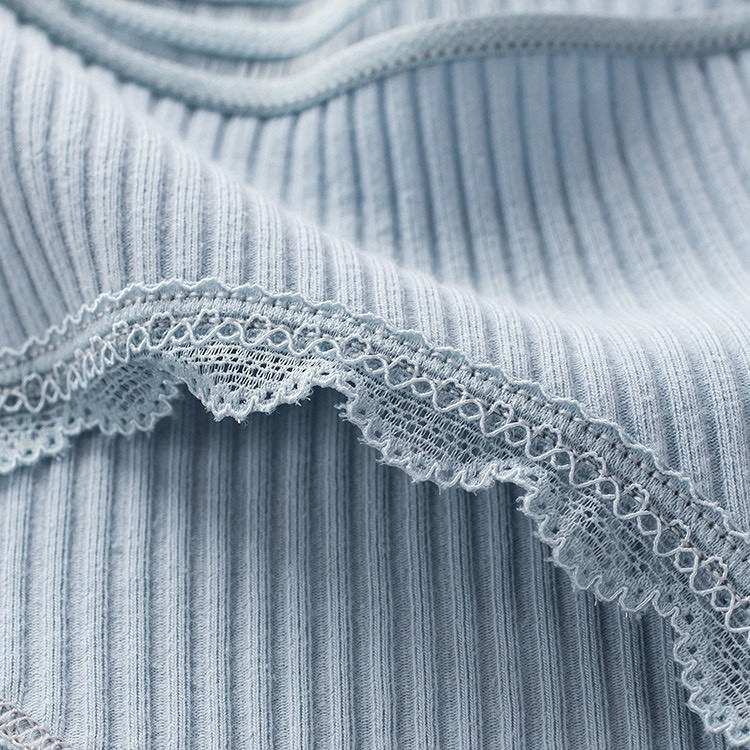 Quần lót cotton len tăm sợi tre cạp ren sọc kháng khuẩn thun lạnh dễ thương cho nữ LILY DOLLY SECRET QL016