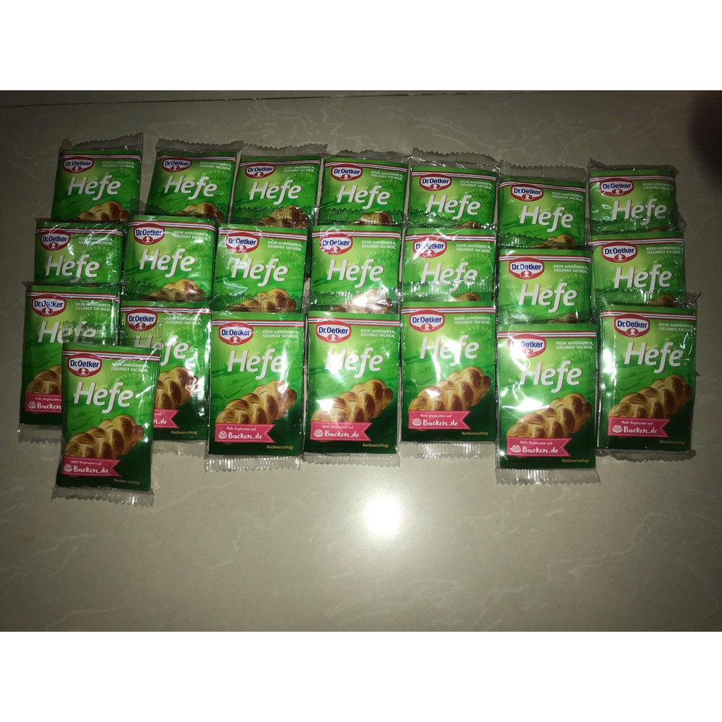 Men nở hữu cơ  Hefe  Dr Oetker của Đức