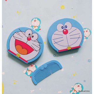 Bộ Gương soi và lược mini Doreamon