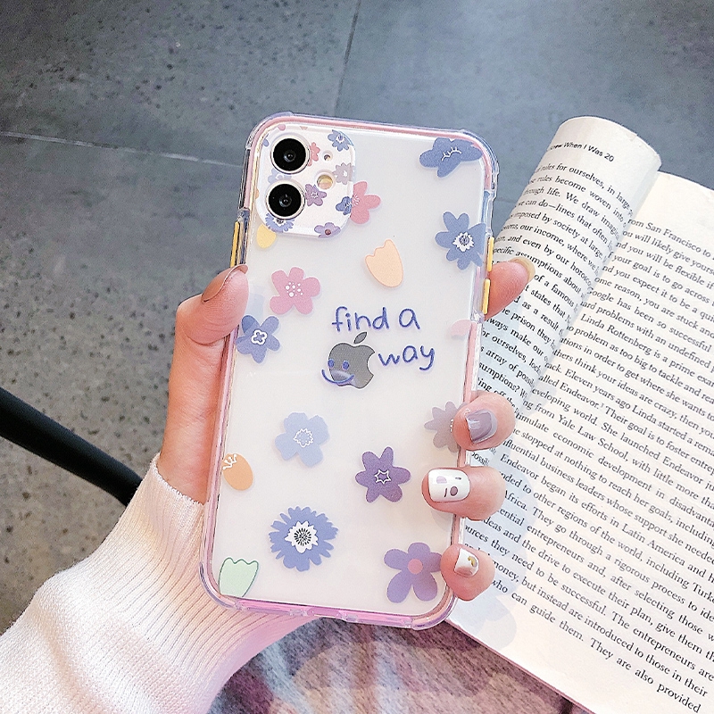 Ốp lưng iphone Hoa find way trong 4 góc 6/6plus/6s/6splus/7/7plus/8/8plus/x/xr/xs/11/12/pro/max/plus/promax- Awifi V2-10 | BigBuy360 - bigbuy360.vn