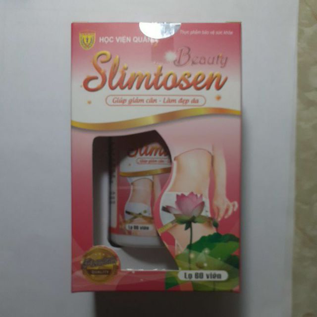 [ NEW] LỌ 60 VIÊN UỐNG GIẢM CÂN ĐẸP DA SLIMTOSEN  của Học Viện Quân Y