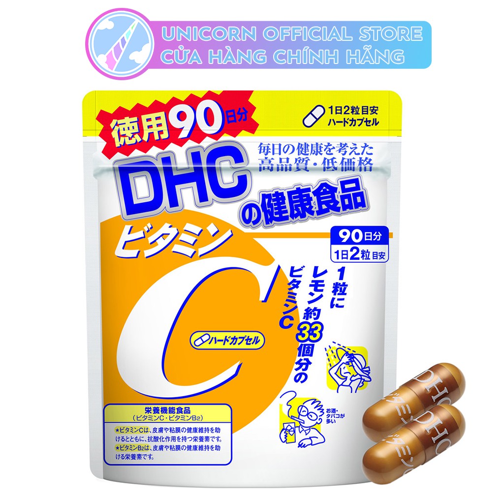 Viên Uống Tăng Sức Đề Kháng DHC Vitamin C Hard Capsule | Thế Giới Skin Care
