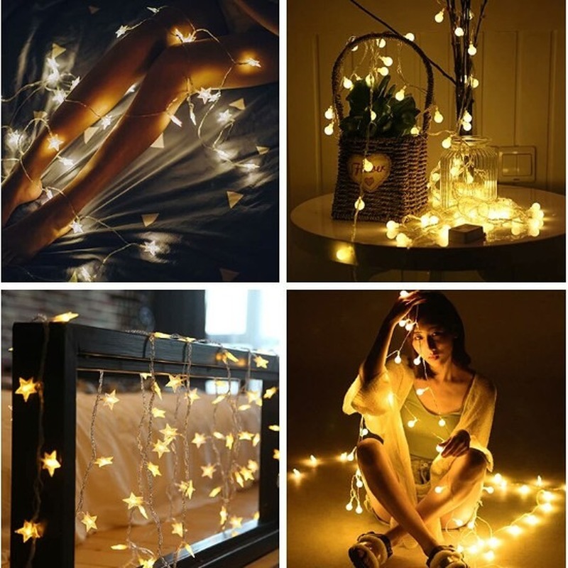 Dây Đèn LED 20 Bóng / 3M Hình Quả cherry Trang Trí Phòng
