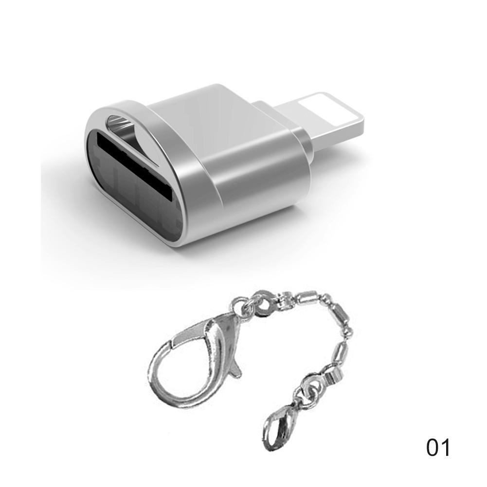 Đầu đọc thẻ nhỏ di động USB Lightning SD TF Đầu đọc thẻ nhớ OTG Bộ chuyển đổi USB 3.1 Đầu đọc thẻ cho iphone | BigBuy360 - bigbuy360.vn