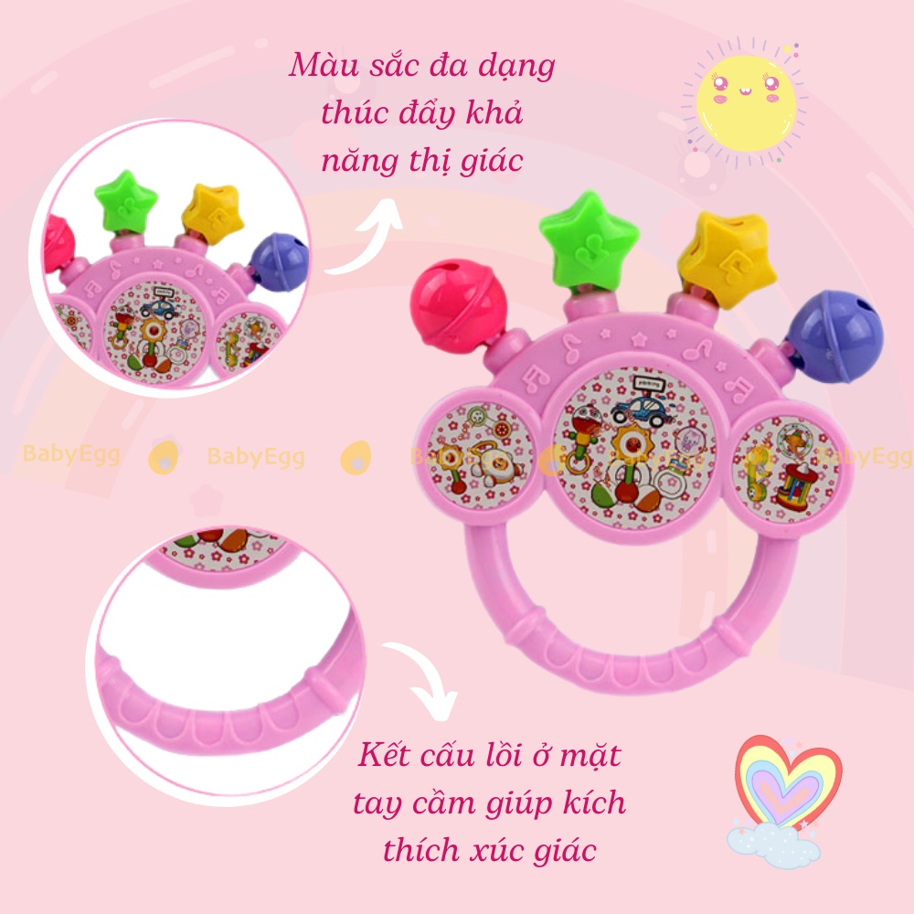 Lục lạc xúc xắc cầm tay hình ngôi sao cho bé sơ sinh đồ chơi trẻ em bé trai bé 1 2 3 4 5 6 7 8 9 10 11 12 tháng 1 2 tuổi