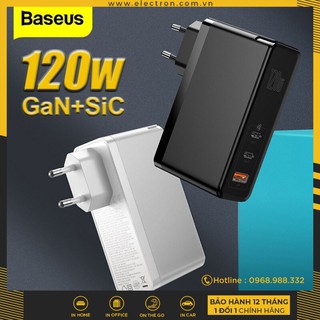 Bộ sạc nhanh đa năng Baseus GaN2 Pro Quick Charger 120W dùng cho Smartphone/ Tablet/ Macbook / Laptop