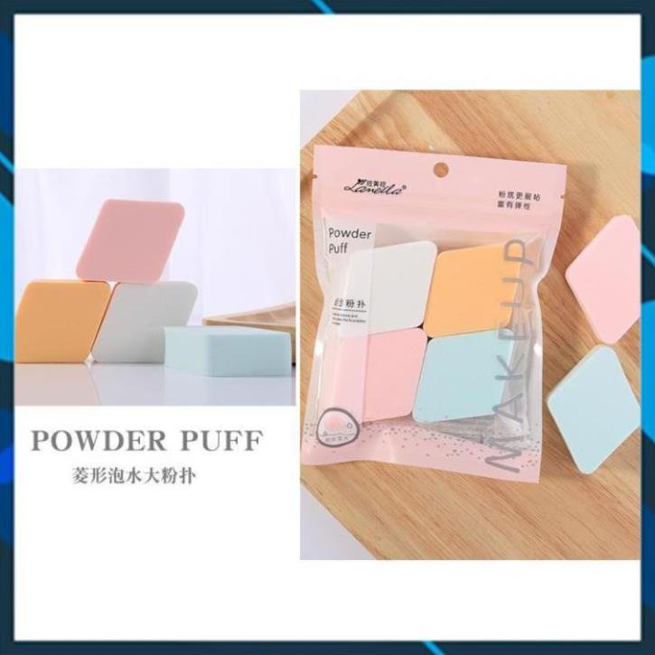 Mút trang điểm make up tán kem nền ( Gói 4 miếng )