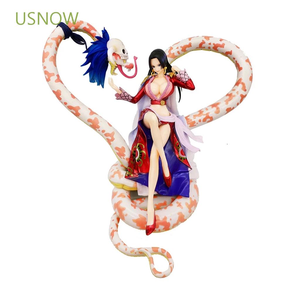 USNOW Collectible Hancock Figure PVC Action Figure Boa Hancock Anime with Snake Model Toy 21cm Luffy Wife