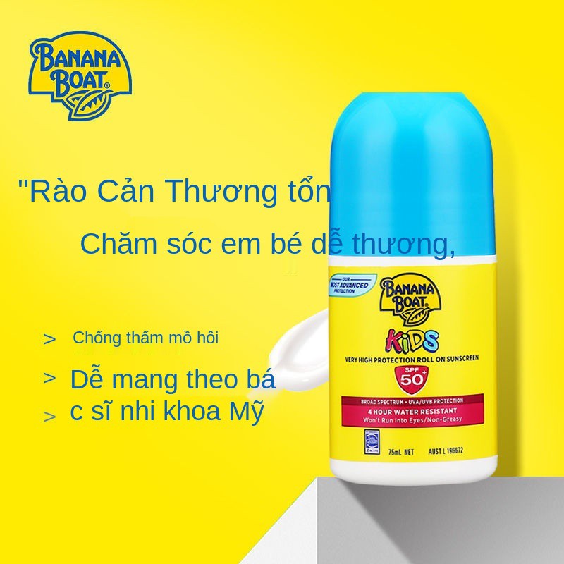 Sữa chống nắng trẻ em cách ly thuyền chuối Úc 50 cuộn cho sơ sinh tia cực tím