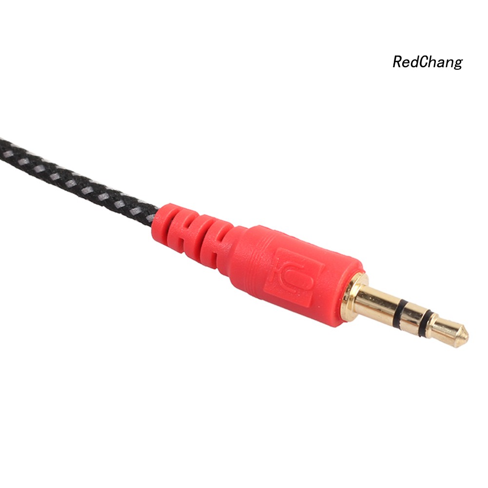 -SPQ- 3.5mm 2 Male Plug to 1 Female Jack Audio Mic Headset Splitter Adapter Cable