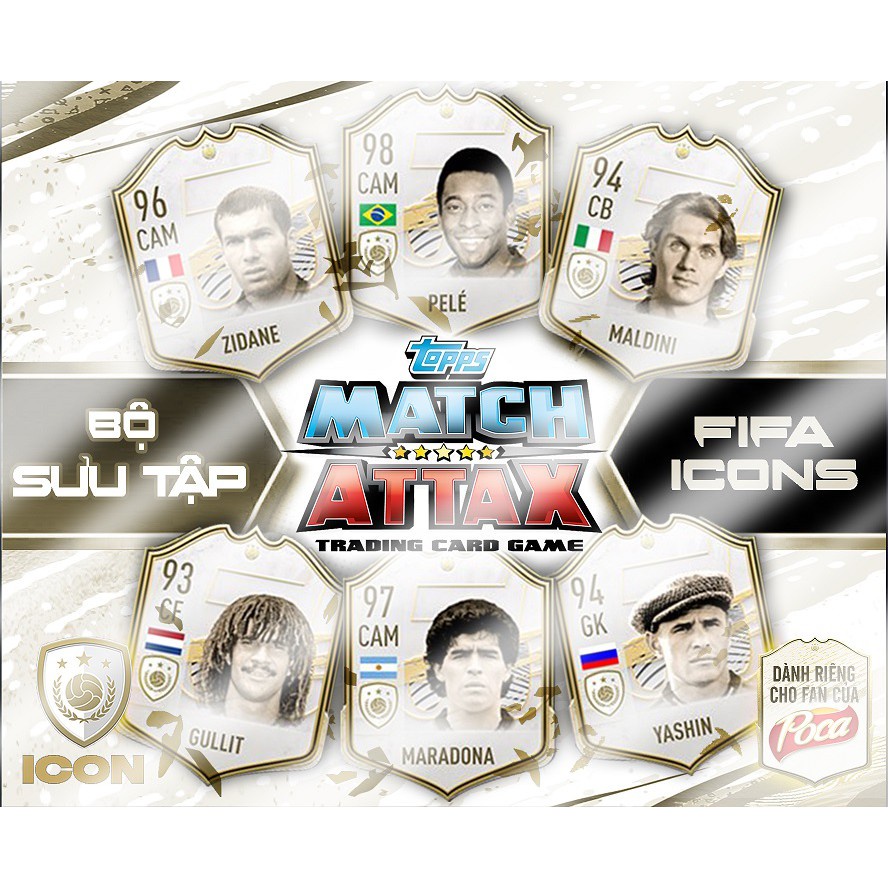 Bộ sưu tập Album 80 thẻ in FO4 ICON Match Attax
