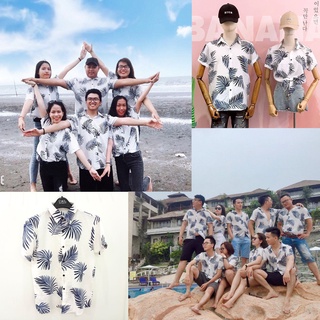 Áo sơ mi Hawaii đi biển Lá Cọ mùa hè