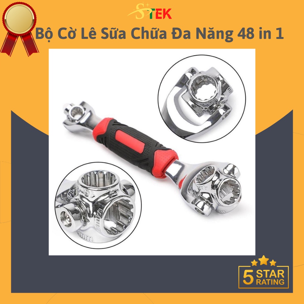 Bộ Cờ Lê Sữa Chữa Đa Năng 48 in 1 Làm Bằng Thép CrV Có Độ Chịu Lực Dẻo Dai Cao Chống Biến Dạng Tốt