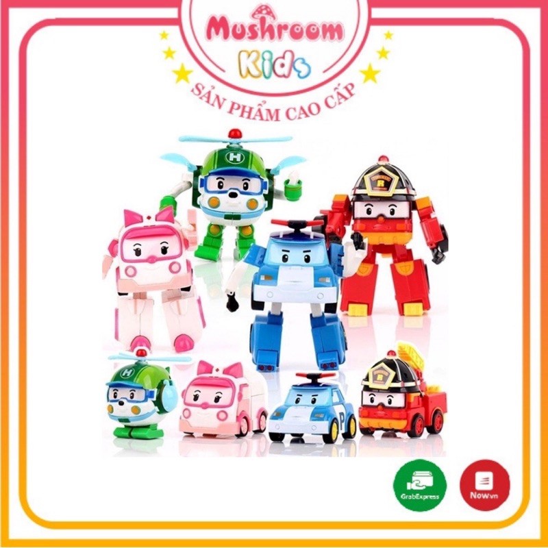 Hộp Đồ Chơi Robocar Poli Siêu Xe Robot Biến Hình Cao Cấp Dành Cho Bé