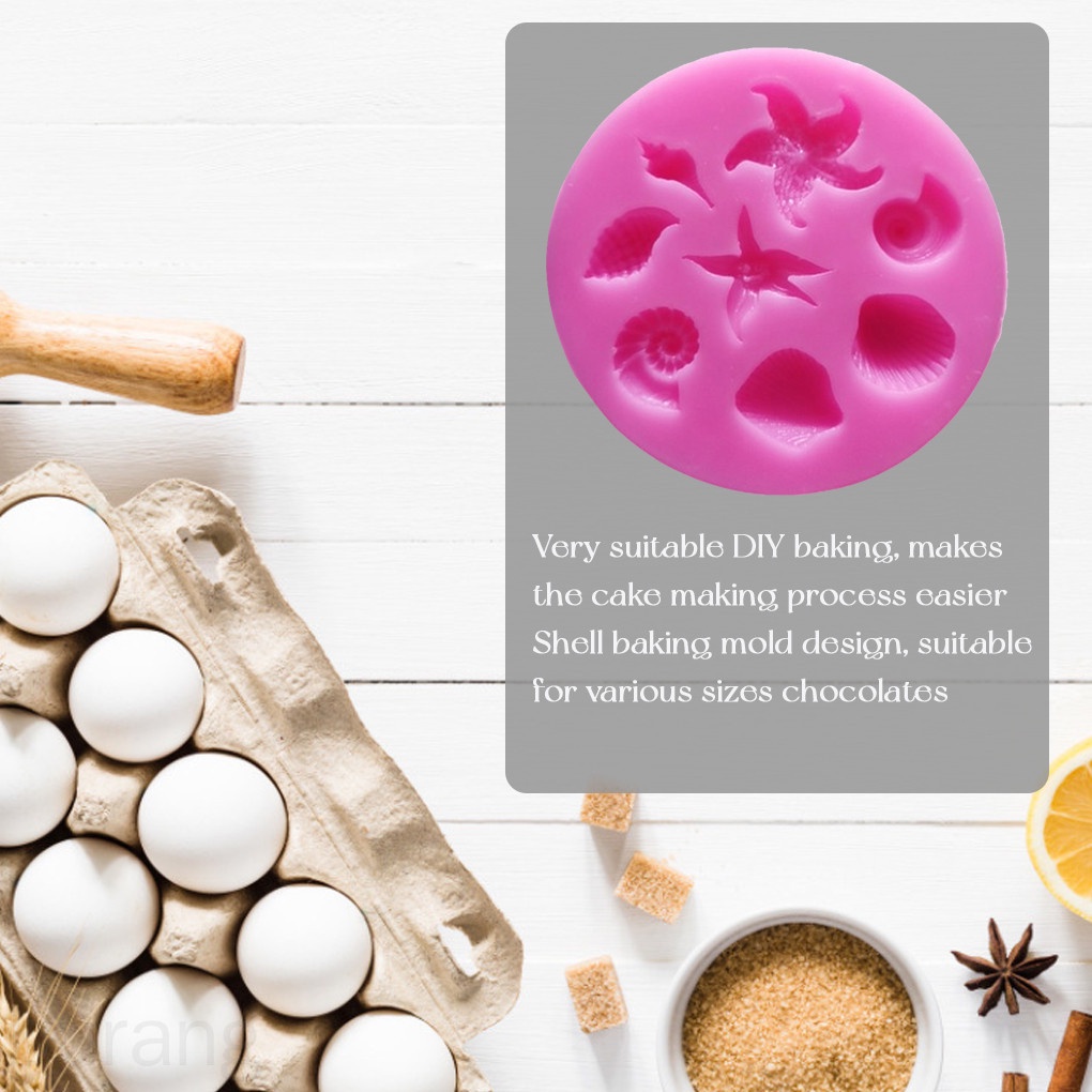 Khuôn silicone làm bánh hình dạng động vật đại dương xinh xắn an toàn tiện dụng cho nhà bếp