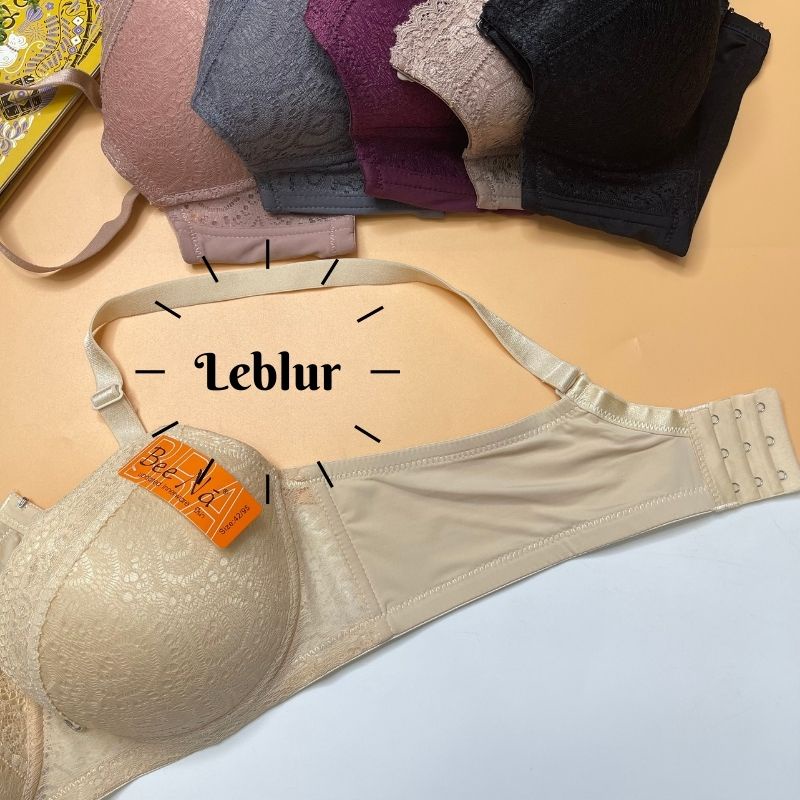 Áo ngực Thái Lan ren full quả không mút, áo lót có gọng nâng ngực big size, nội y cúp C Bee Ná 6046, Leblur