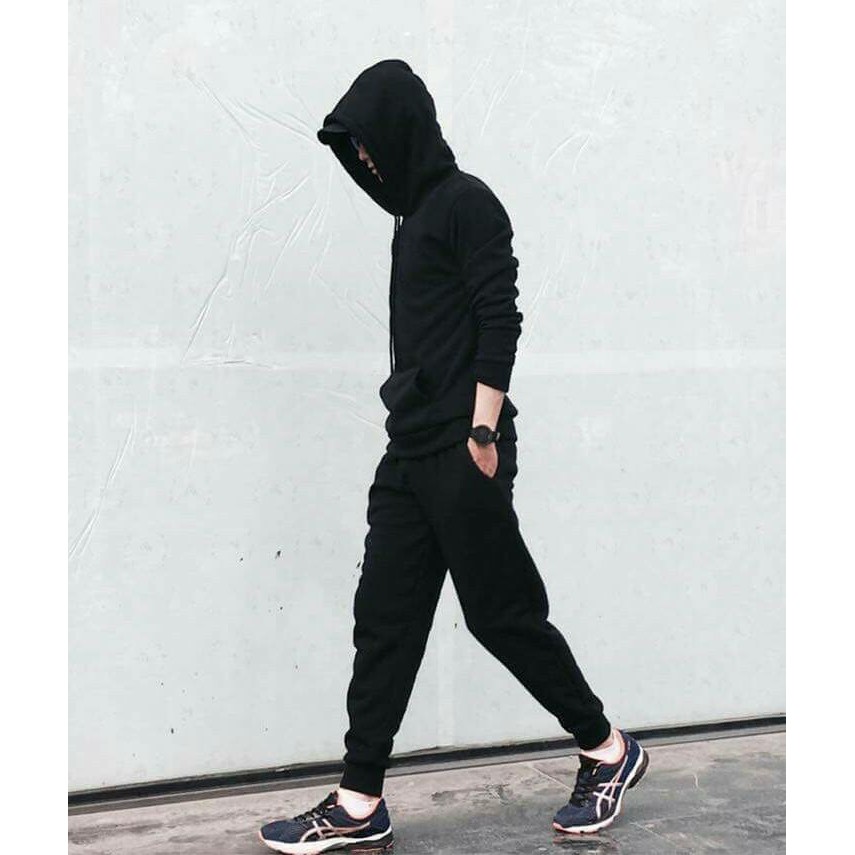 ÁO KHOÁC HOODIE NAM TRƠN FORM RỘNG CỰC NGẦU