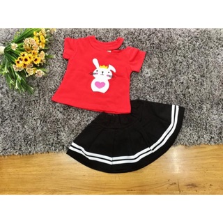 Sét thỏ và chân váy xoè 8kg - 32kg