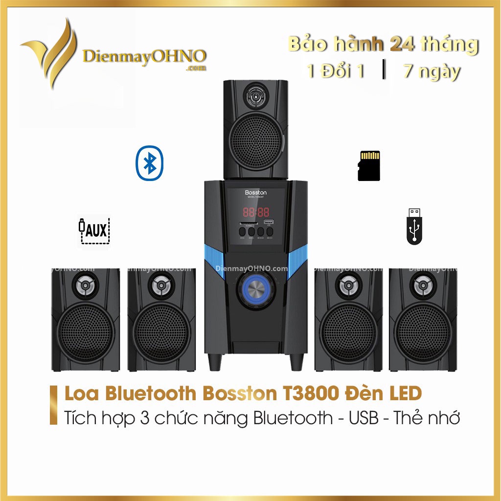 Loa Máy Tính Để Bàn Bộ Loa Vi Tính Bluetooth Bosston T1800 Loa PC Laptop