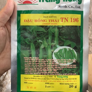 HẠT GIỐNG ĐẬU RỒNG THÁI