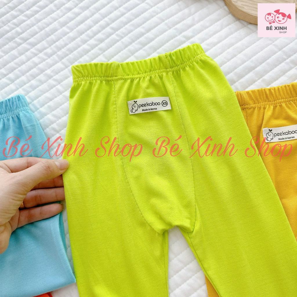 Quần Dài Thun Lạnh Cho Bé Trai Bé Gái Peekaboo  Quần Dài Mặc Tả Thun Lạnh Mùa Hè Cho Bé Trai Gái QUẦN DÀI BỈM