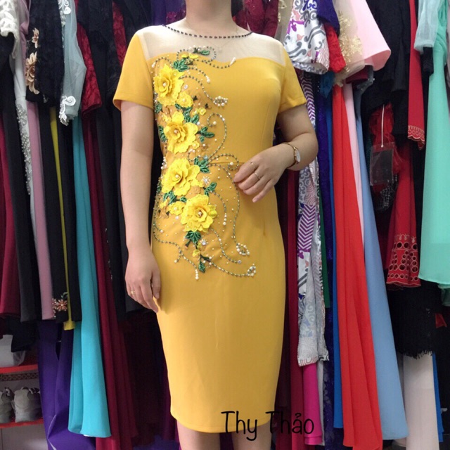 Đầm trung niên nữ thiết kế cao cấp