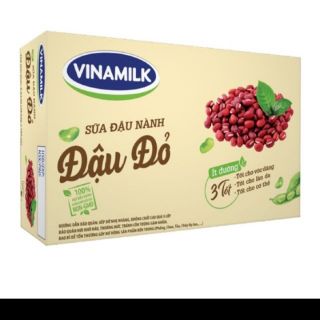 Sữa đậu nành Vinamilk Đậu Đỏ - Thùng 48 hộp 180 ml