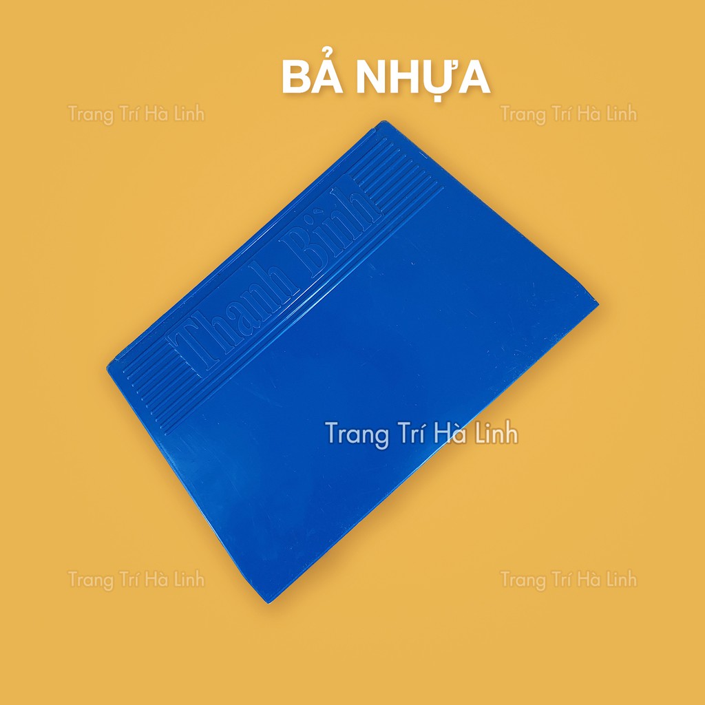 Dao trét nhựa - miếng trét nhựa xanh 18cm dùng quết keo sữa, bả matit - Trang Trí Hà Linh